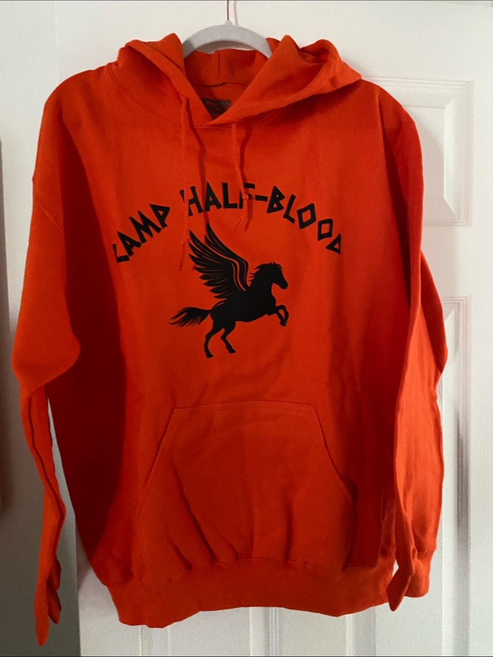Men’s Orange Pullover Hoodie